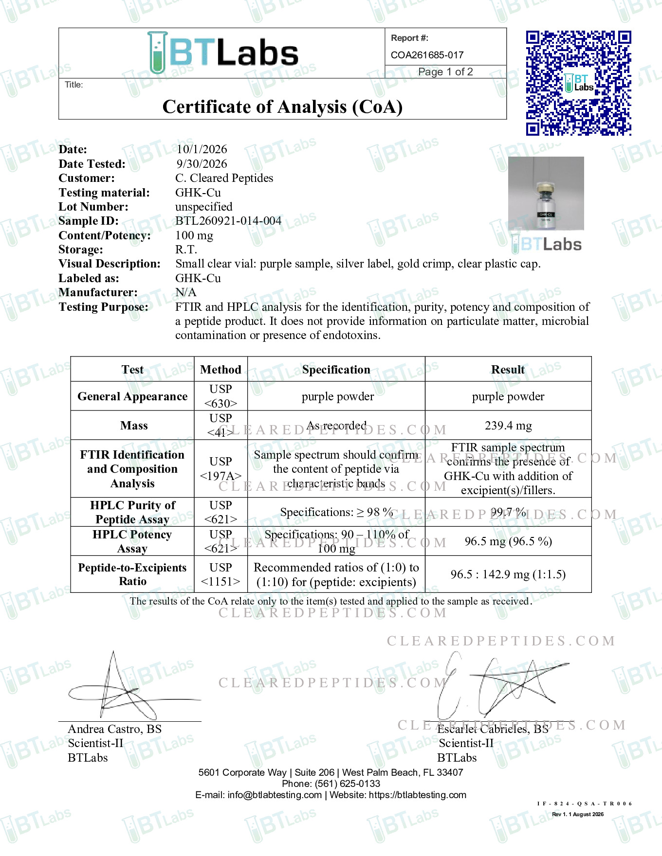 Certificate preview