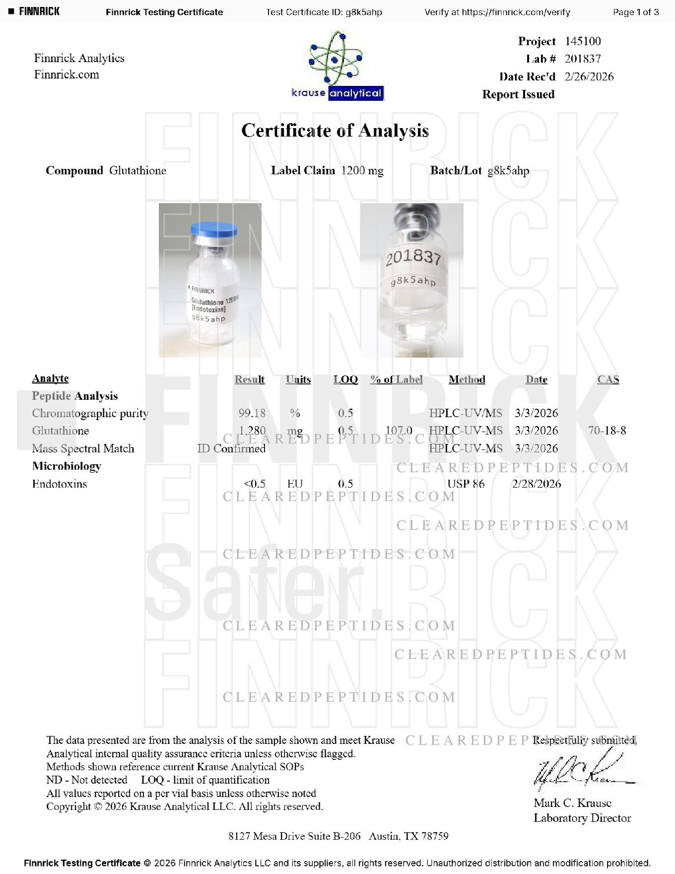 Certificate preview