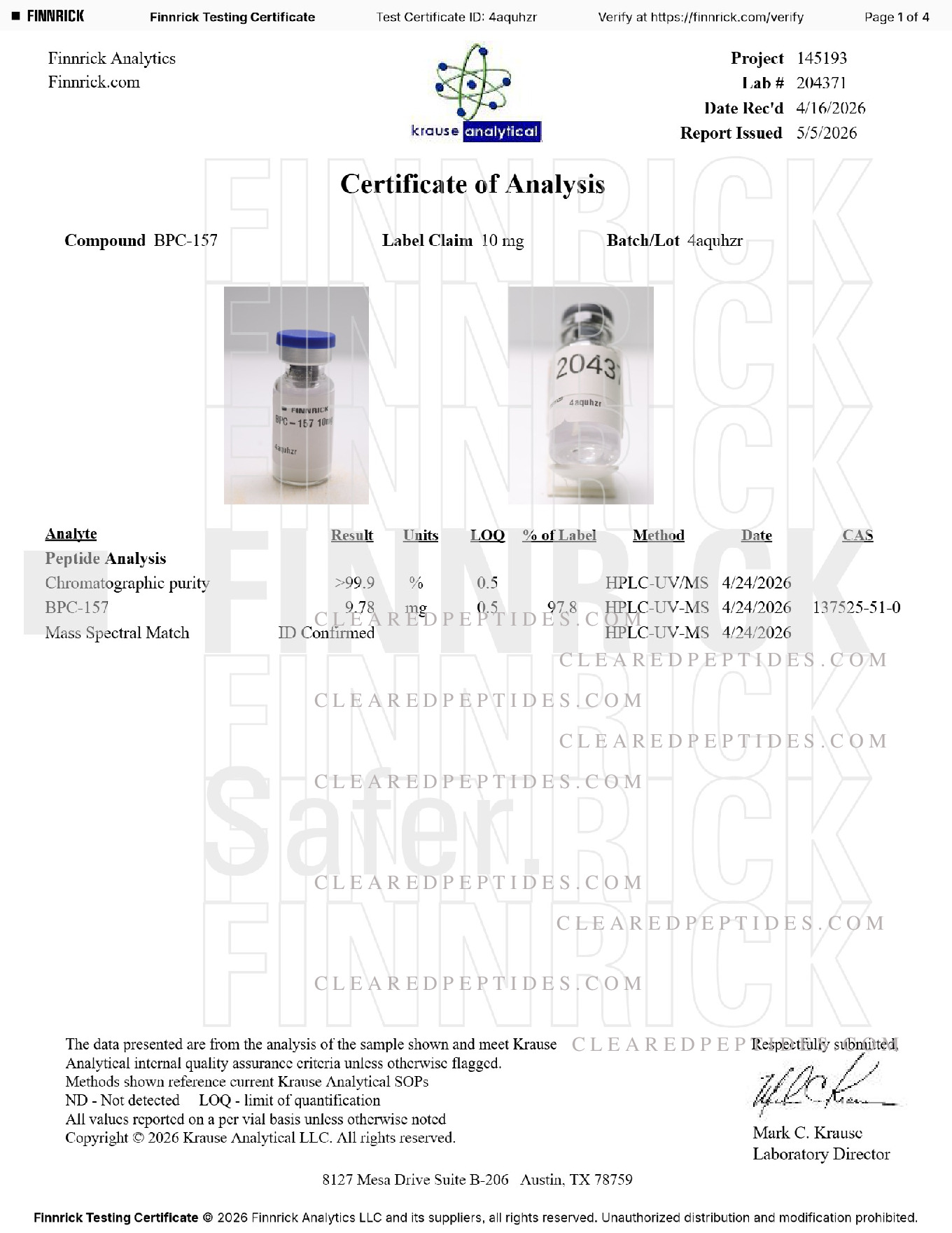 Certificate preview
