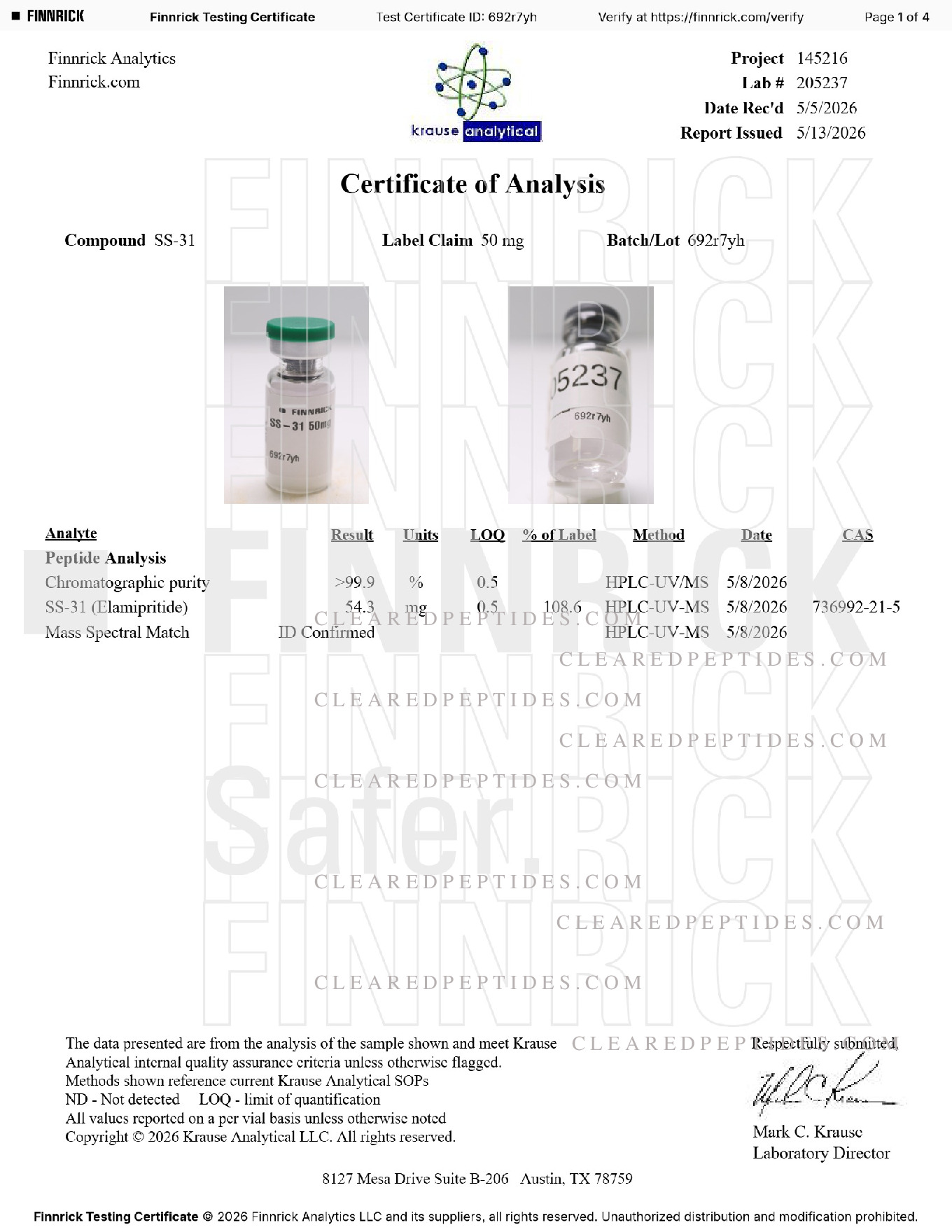 Certificate preview