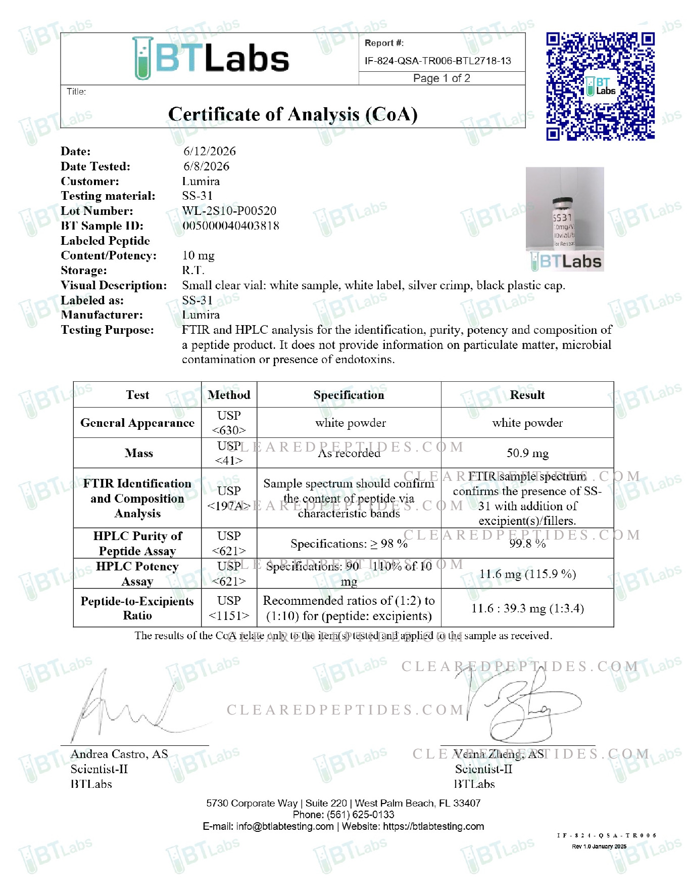Certificate preview