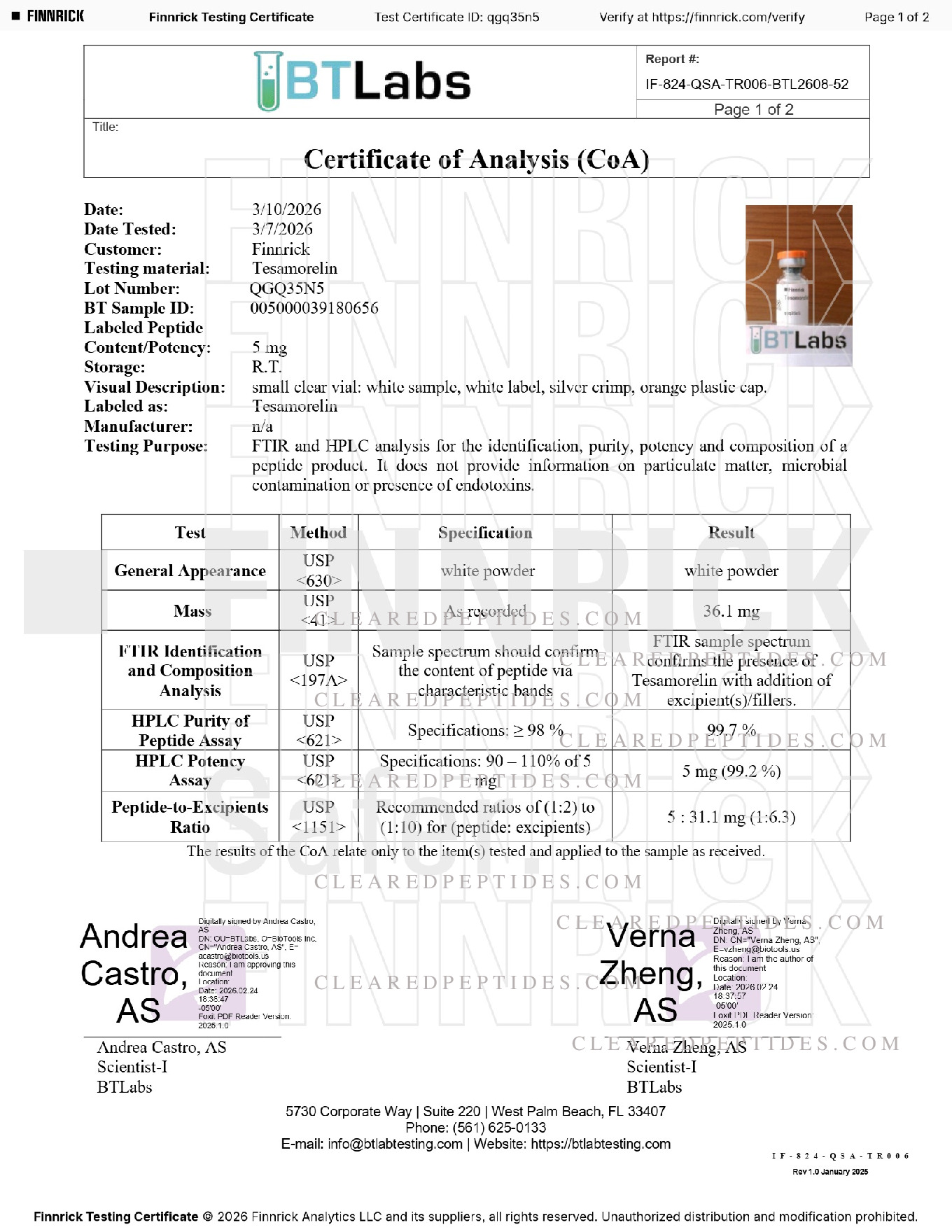Certificate preview
