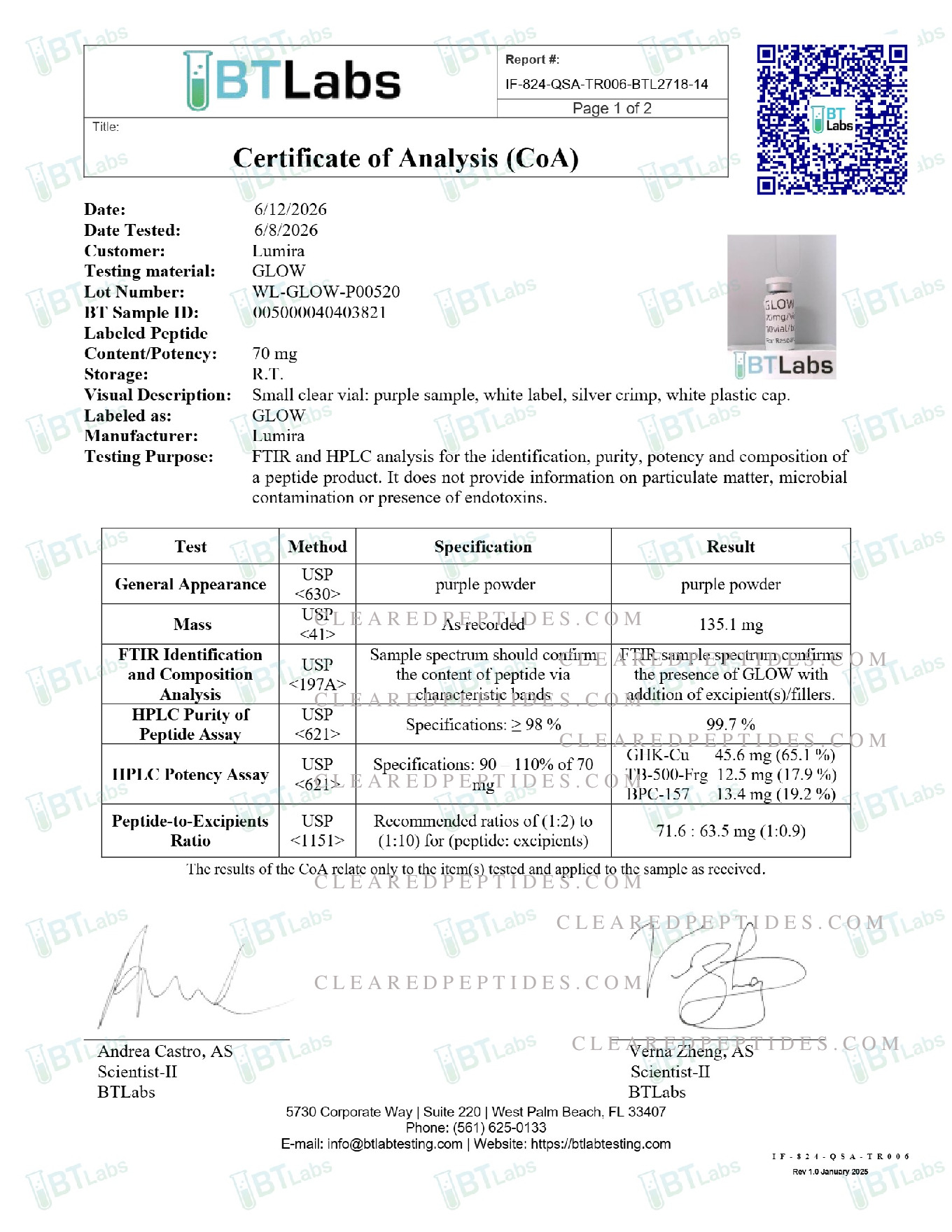 Certificate preview