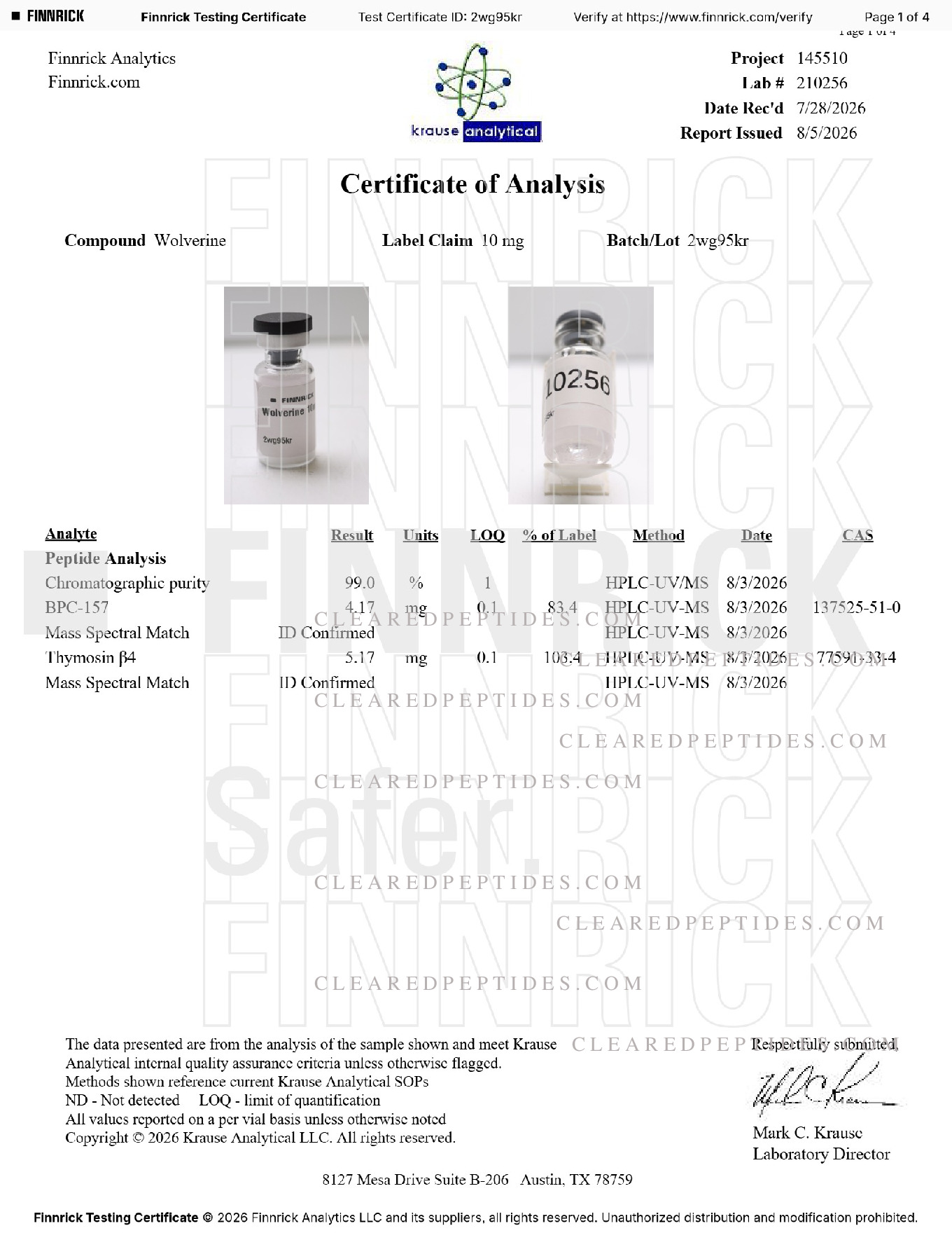 Certificate preview