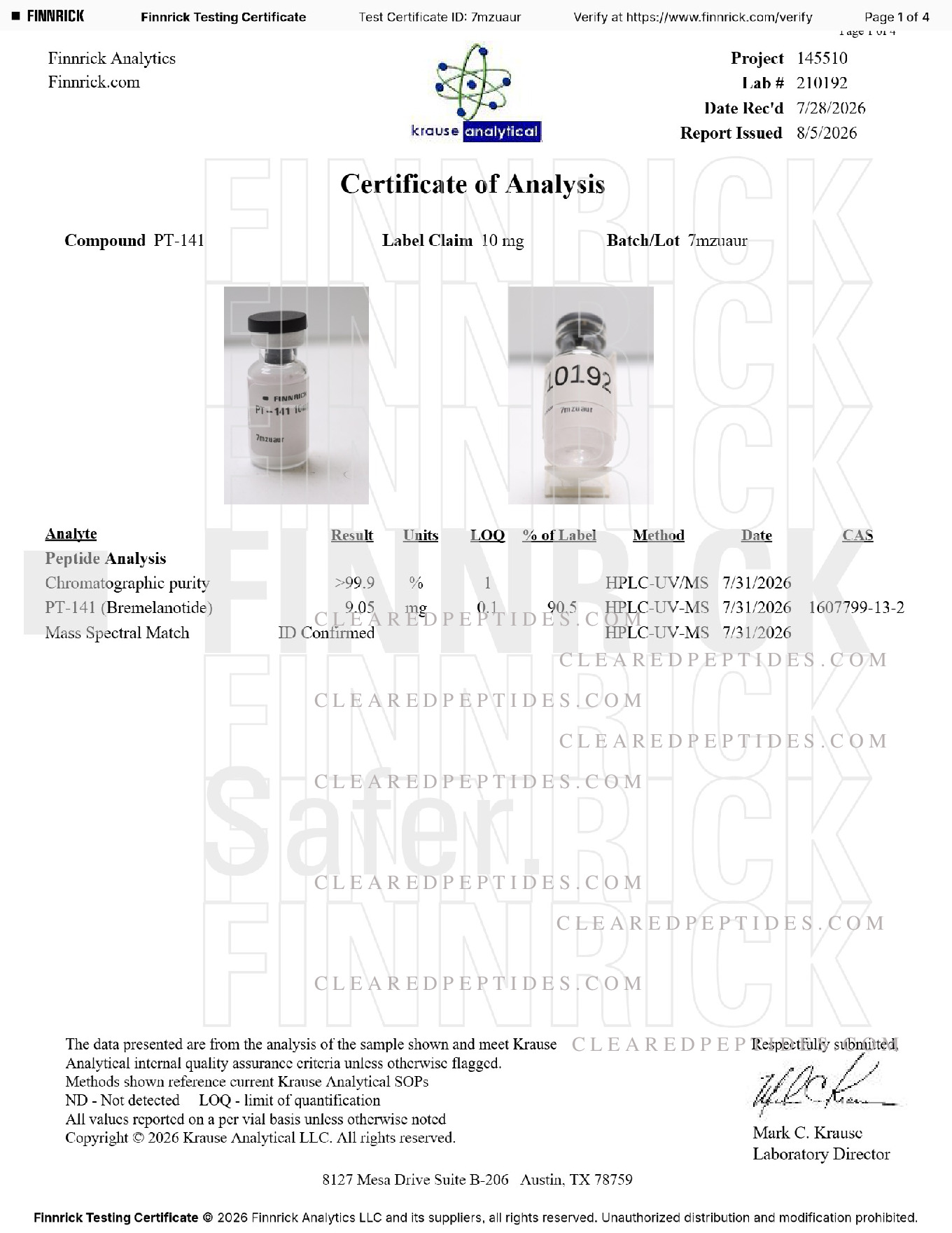 Certificate preview