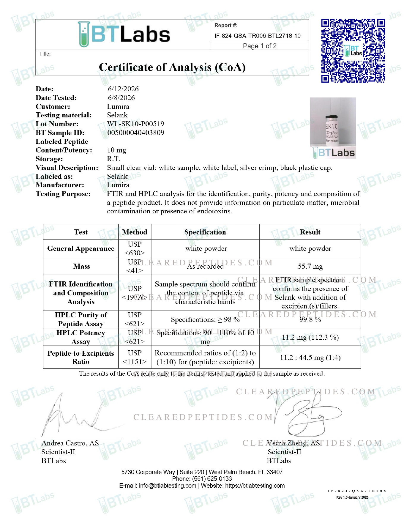 Certificate preview