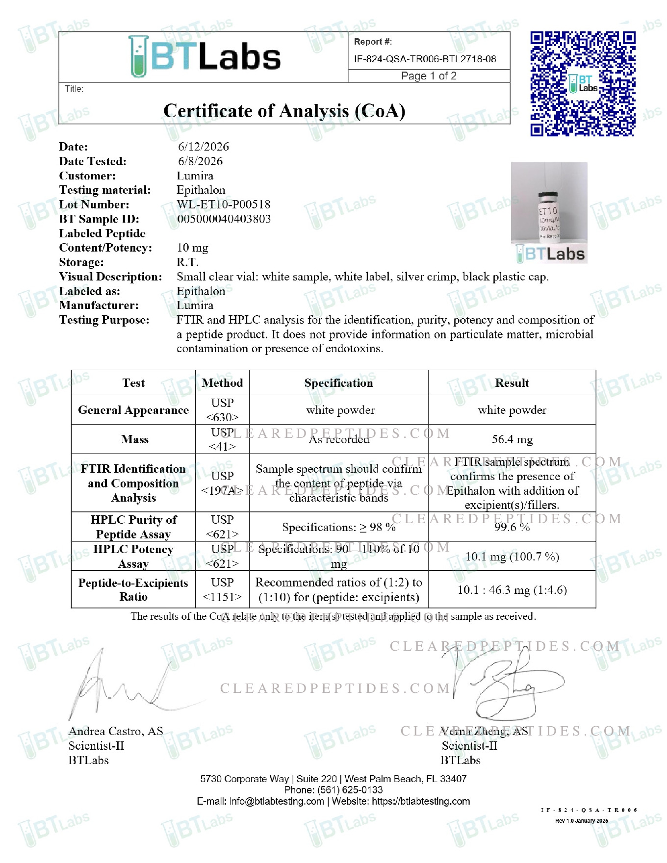 Certificate preview