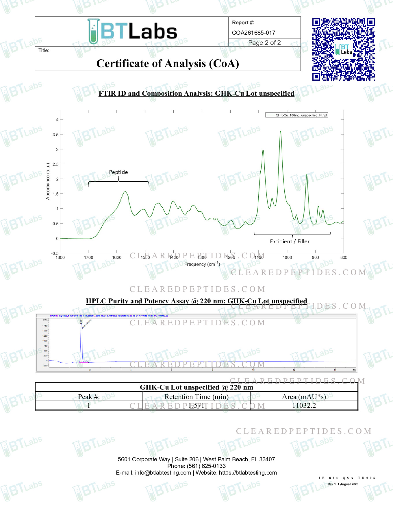 COA report page 2