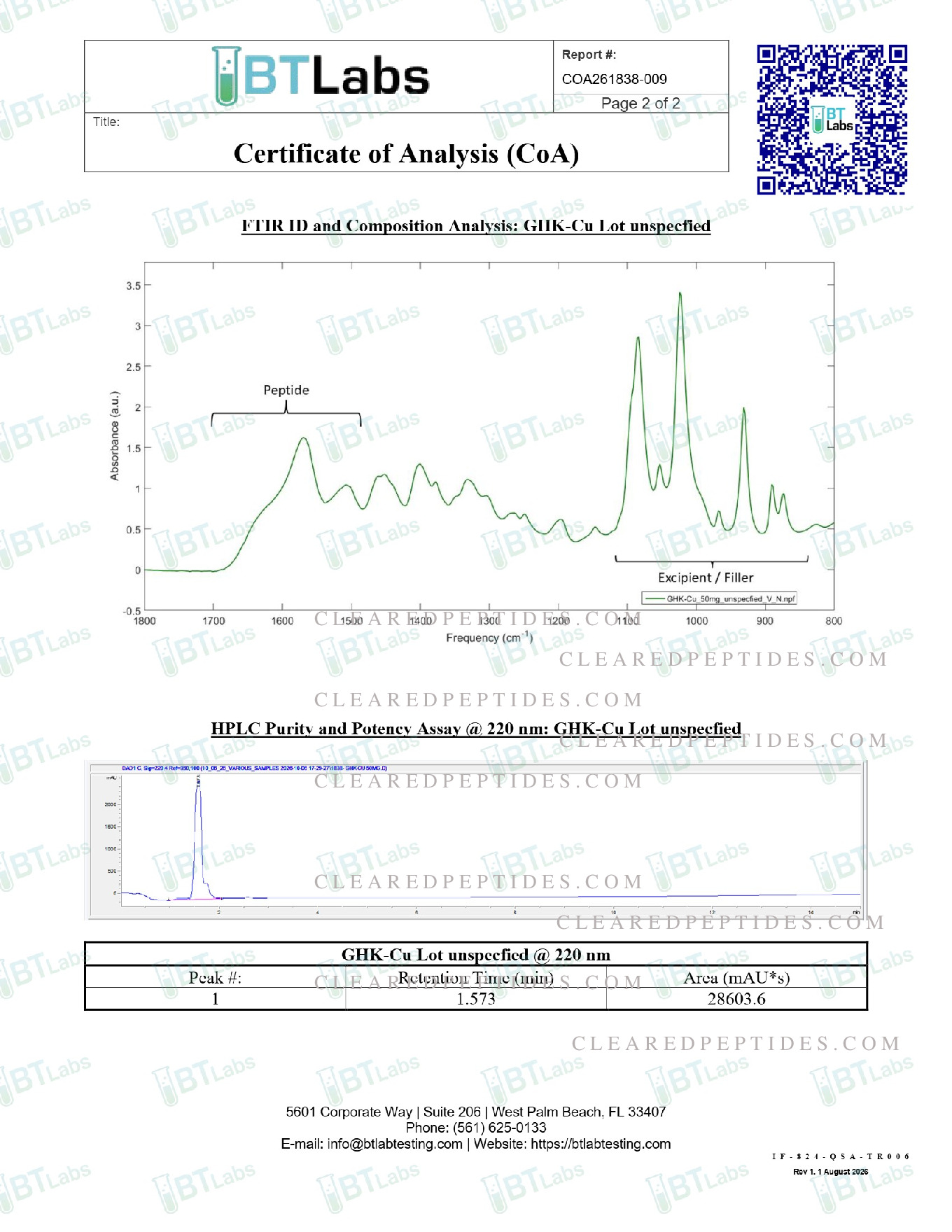 COA report page 2