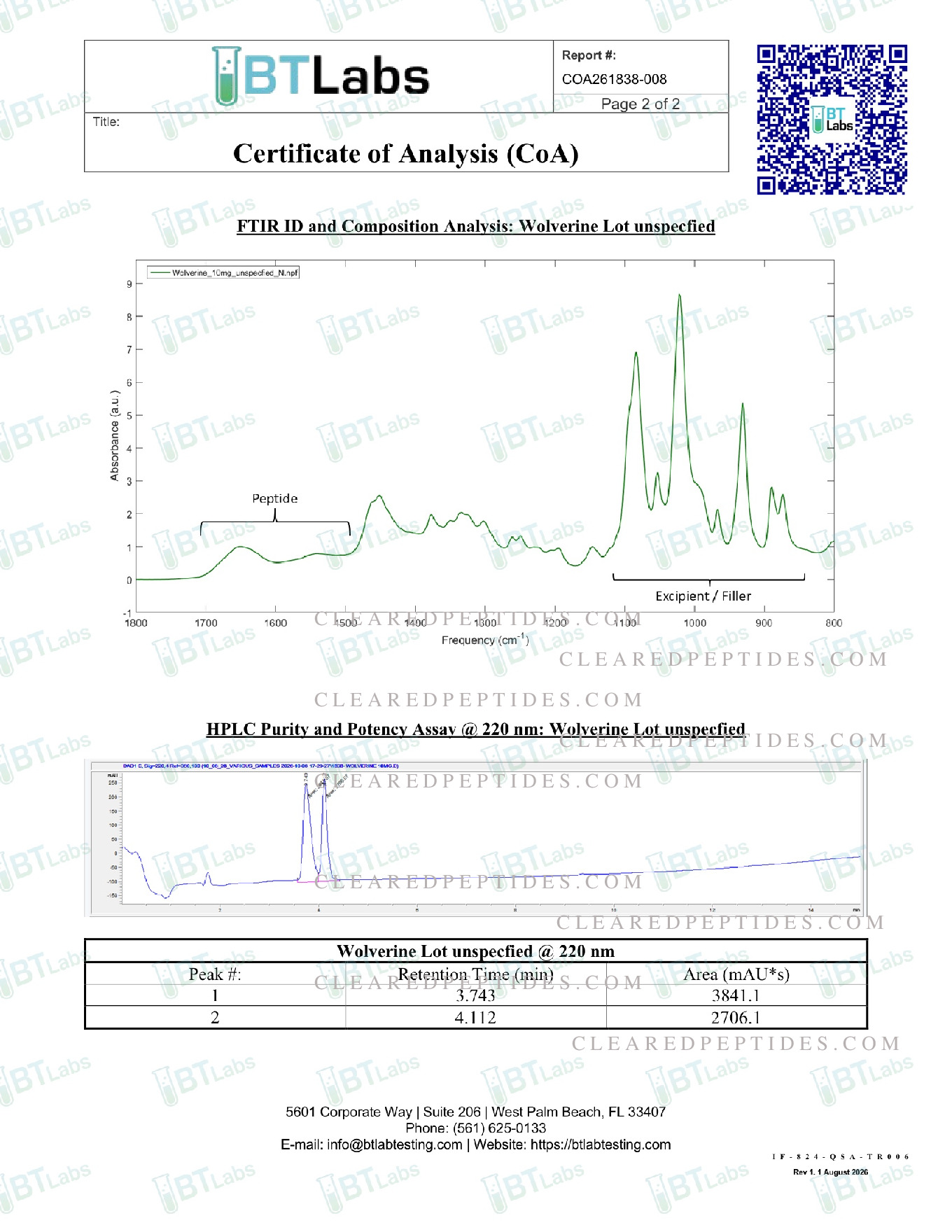 COA report page 2