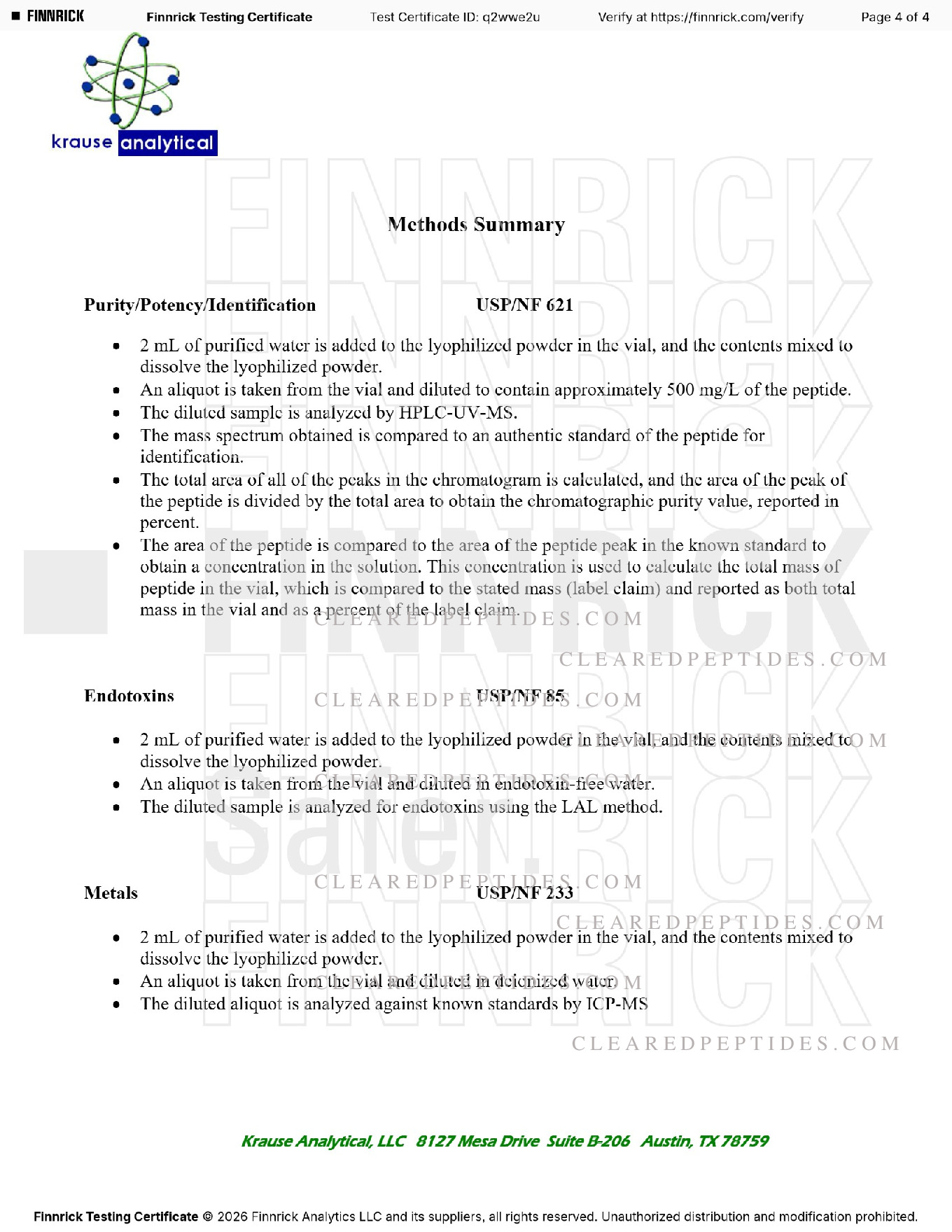 COA report page 4