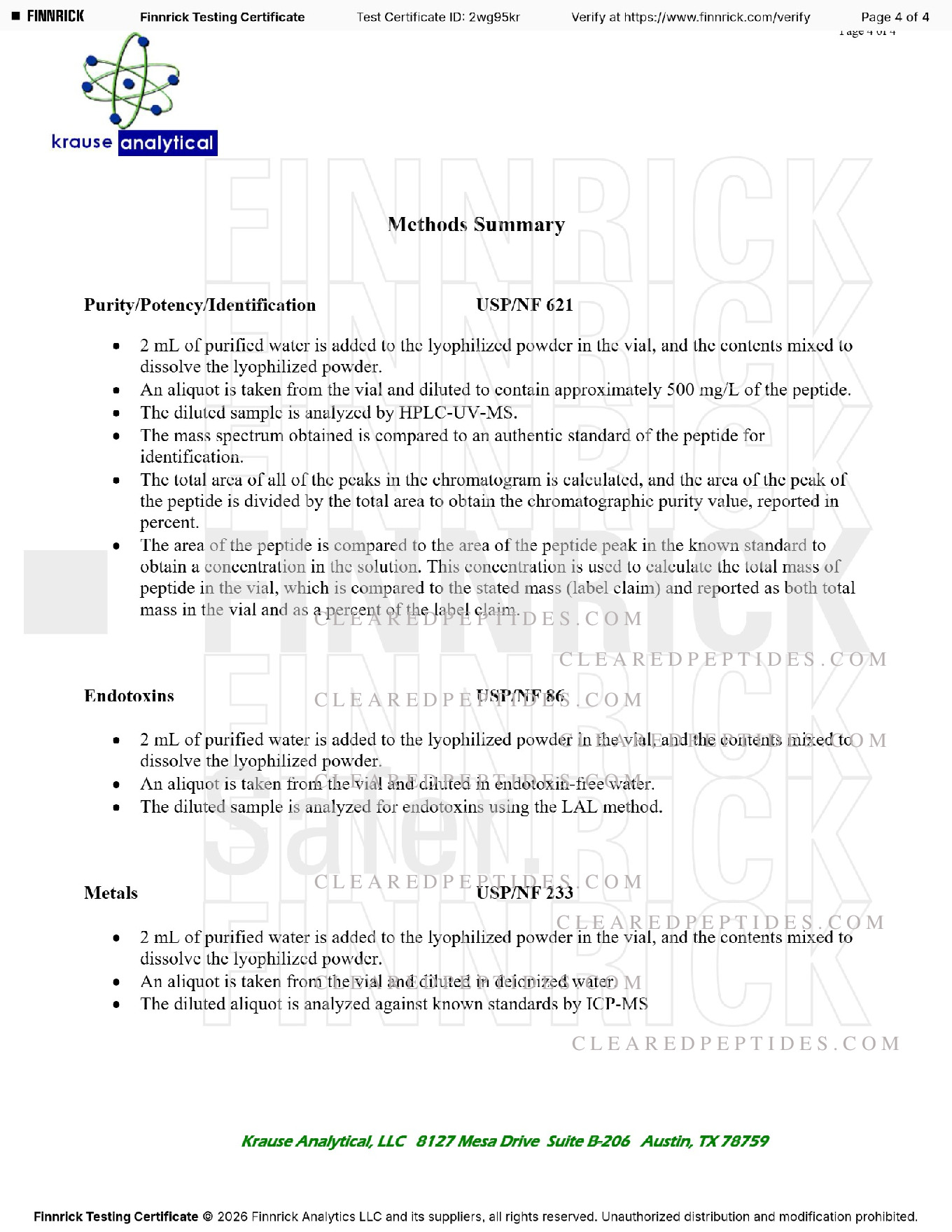 COA report page 4