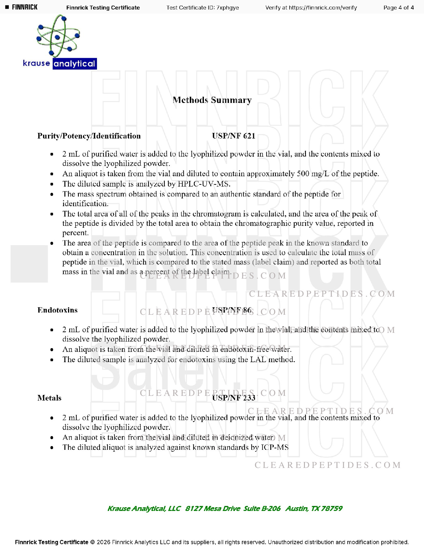 COA report page 4