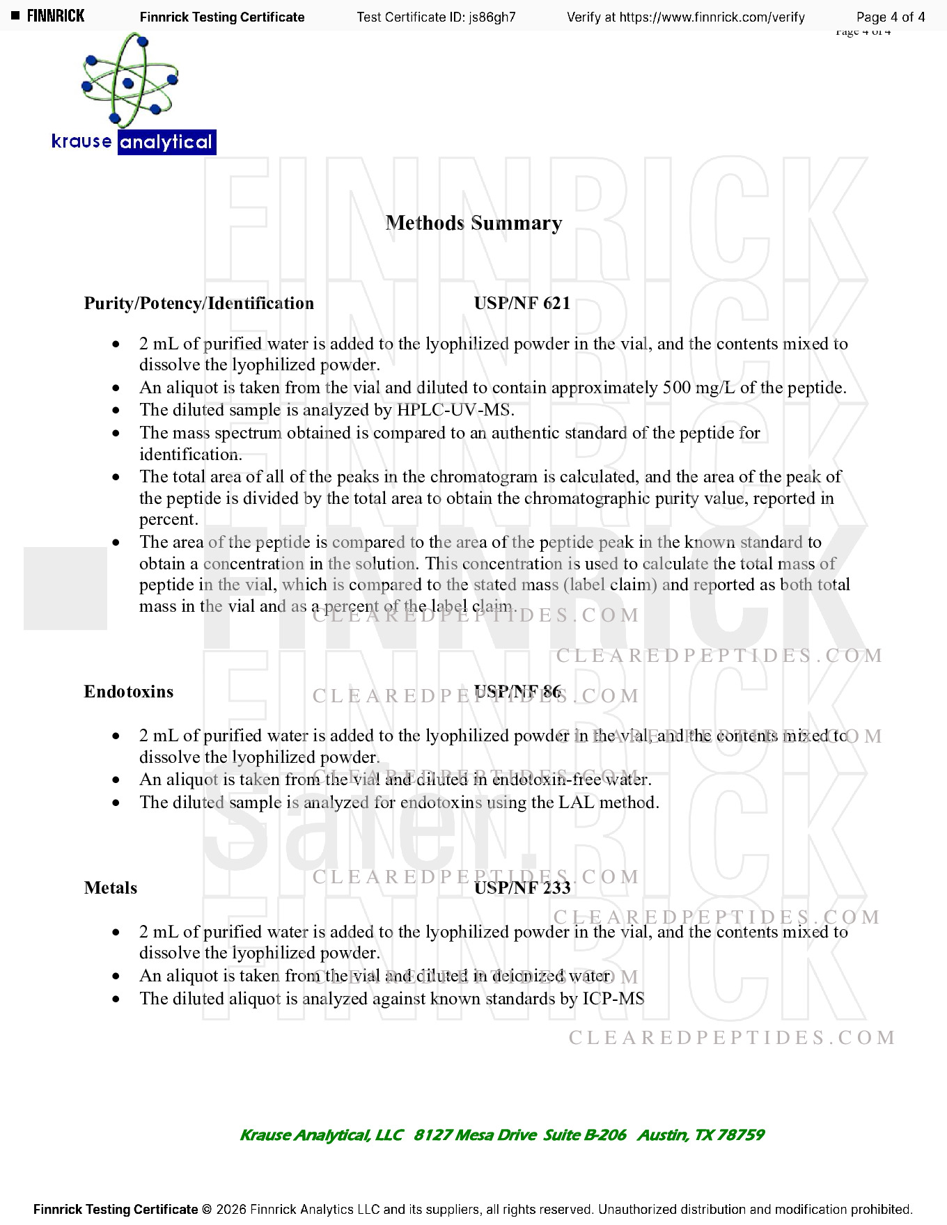 COA report page 4