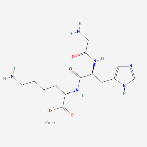 Molecular structure of GHK-Cu