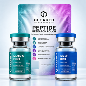 MOTS-c and SS-31 research peptide vials set – Cleared Peptides, for laboratory research use only